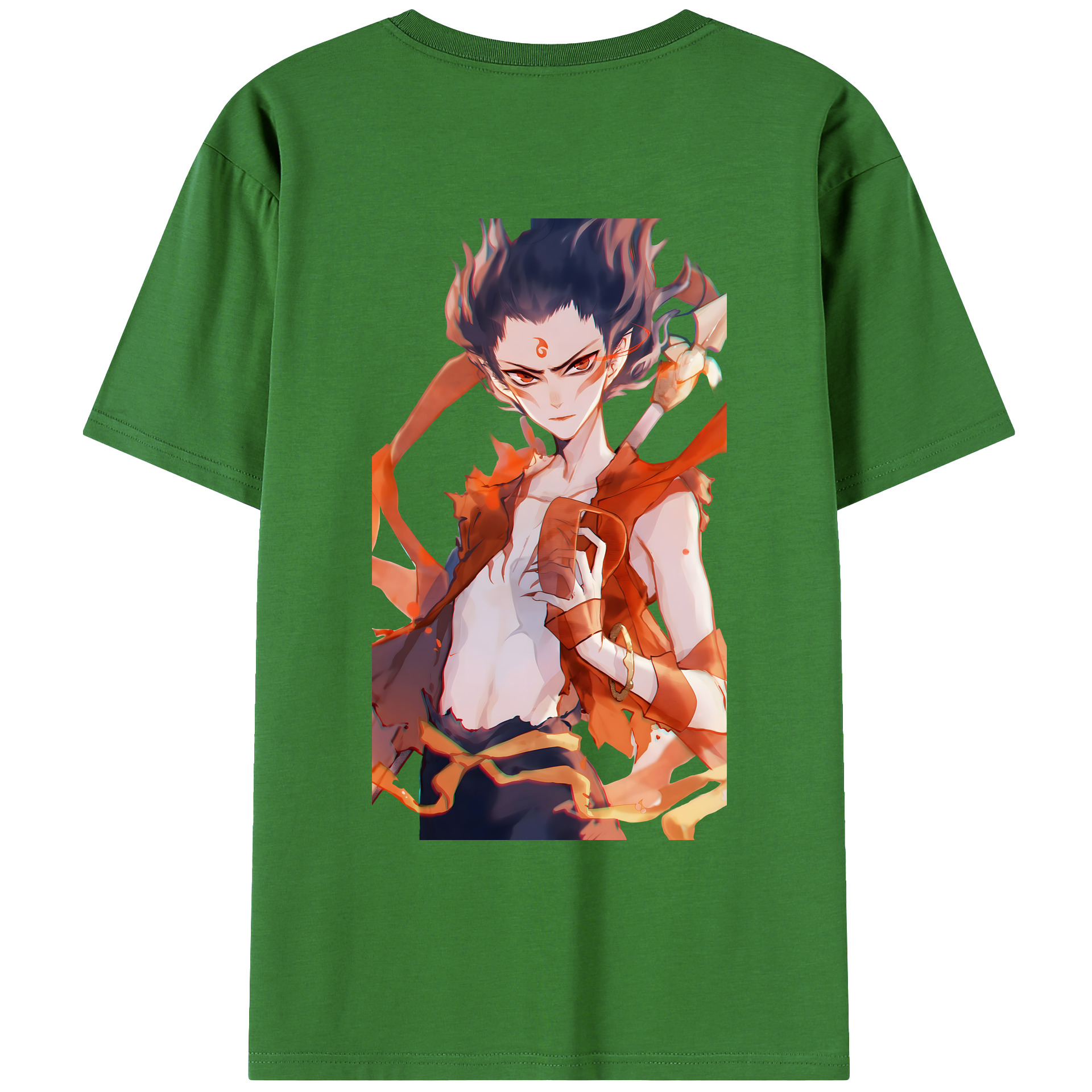（画像用） Ne Zha 2 ナタ 魔童の大暴れ レディース半袖Tシャツ(バックプリント)